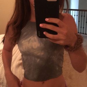 Brandy Melville cropped tie dye top